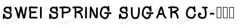 Swei Spring Sugar CJ字体转换